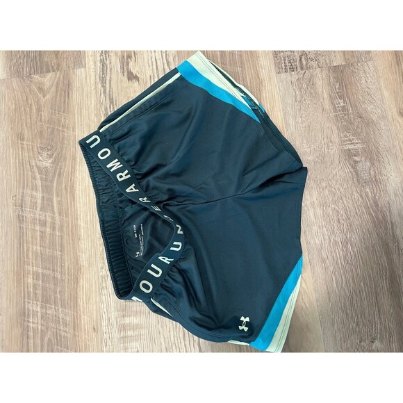 New Under Armour Blue Shorts Workout Shorts with Pockets size s - Picture 2 of 2